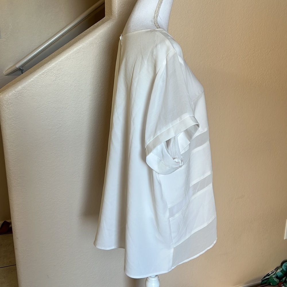 City chic sheer panel blouse - Picture 4 of 8